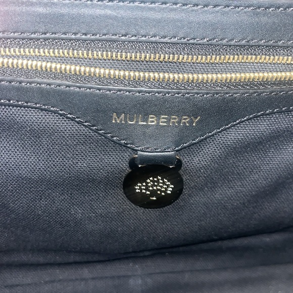 Mulberry bayswater black leather crossbody handbag - Picture 6 of 9